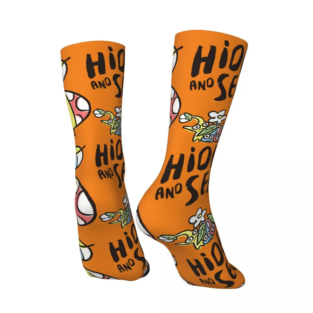 Hip Hop Retro Hide And Seek Crazy Men's compression Socks Unisex Pikmin Game Harajuku Seamless Printed Funny Crew Sock Boys