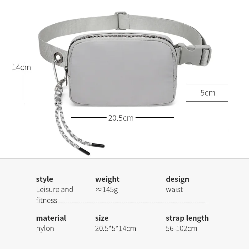 Waist bag leisure outdoor sports shoulder bag versatile trend mobile phone bag waterproof lightweight shoulder