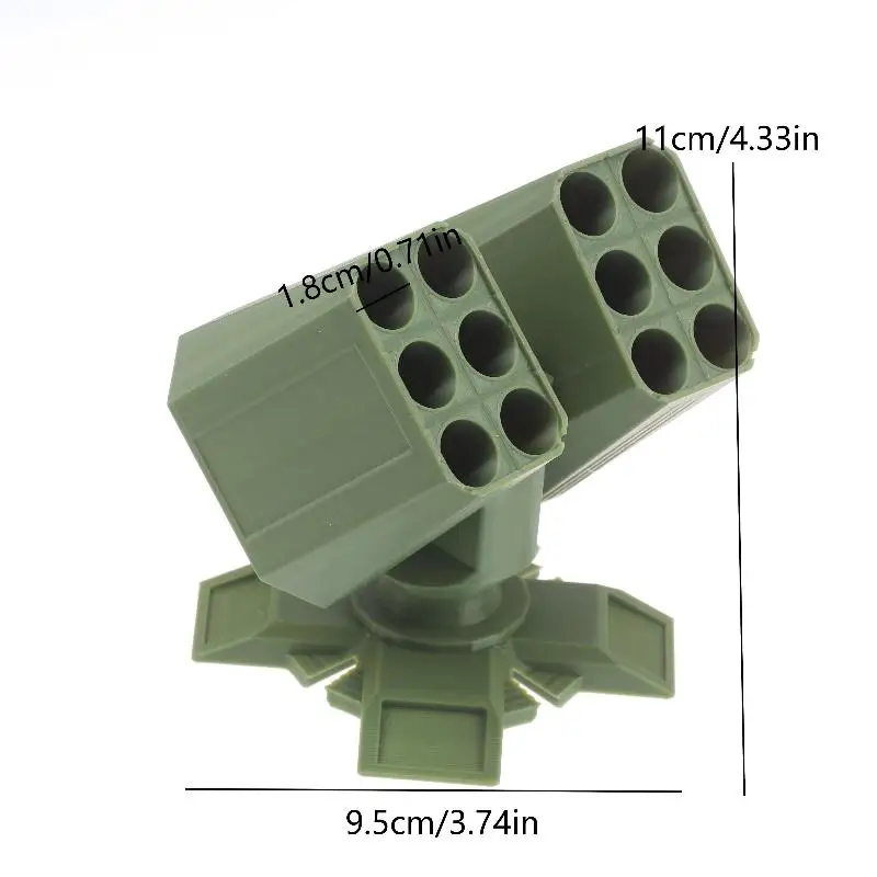 3D Printed Missile Shaped Pen Holder Creative Anti-aircraft Missile Launcher Pen Stand Desktop Organizer Home Office Decoration