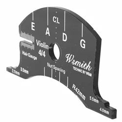 Violin Bridges Multifunctional Mold Template 4/4 Violin Bridges Repair Reference Tool Fingerboard Scraper Making Tools