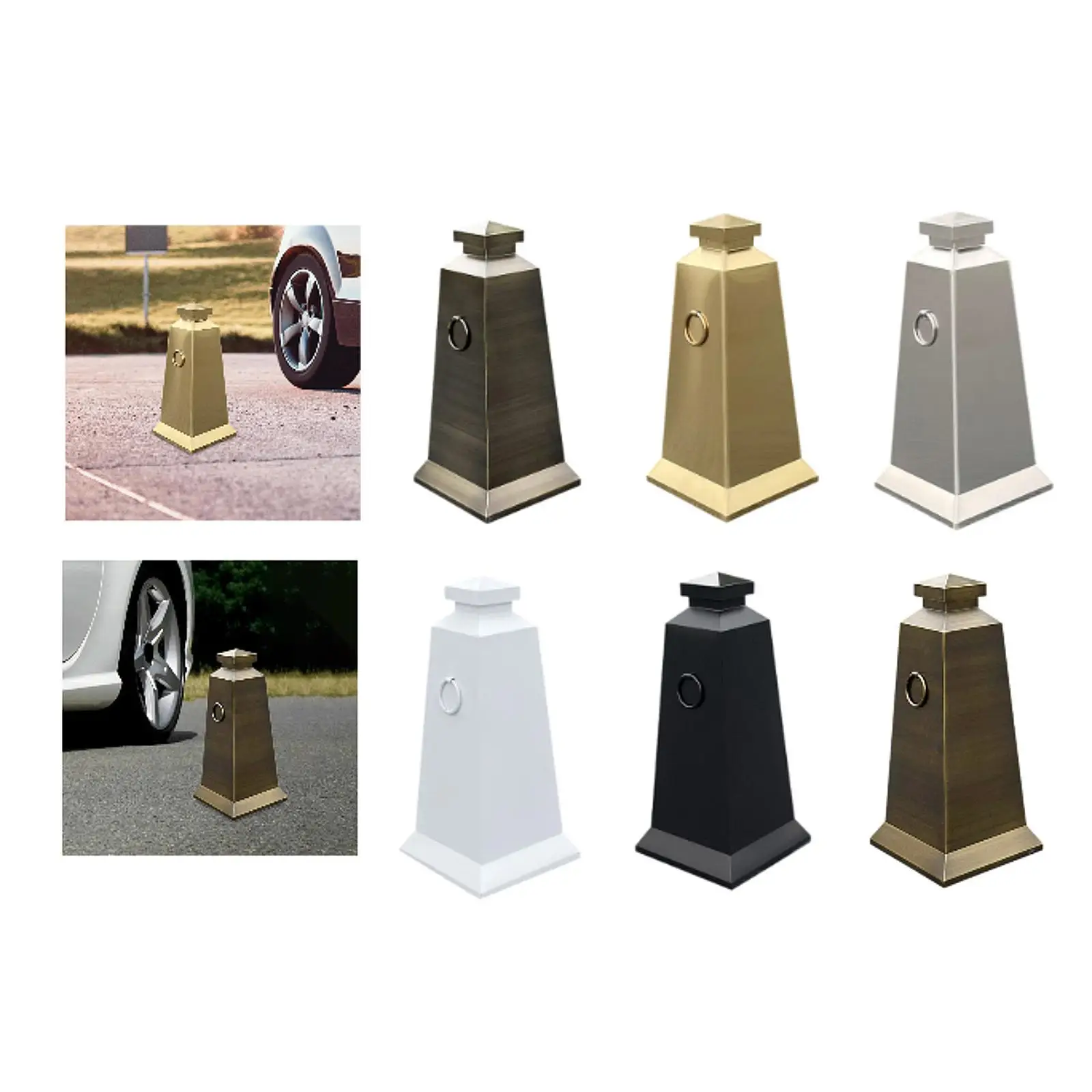 Aço inoxidável Stanchions Post Cone, Multidão Controle Estacionamento Post para o evento do tapete vermelho, feiras de exposições, festa de casamento, 68cm Altura