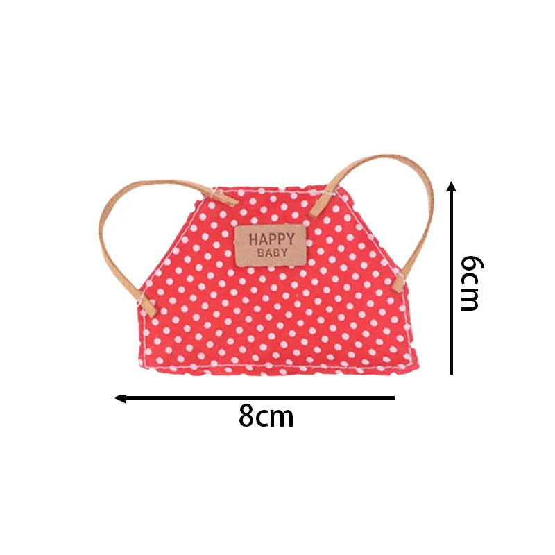 Süße Schürze, Mini-Küchengeschirr, gestreifte Kleidung, für Labubu-Puppenkleidung, 17 cm große Plüschpuppenkleidungsschürze, Festivalspielzeuggeschenke, Mädchenspielzeug