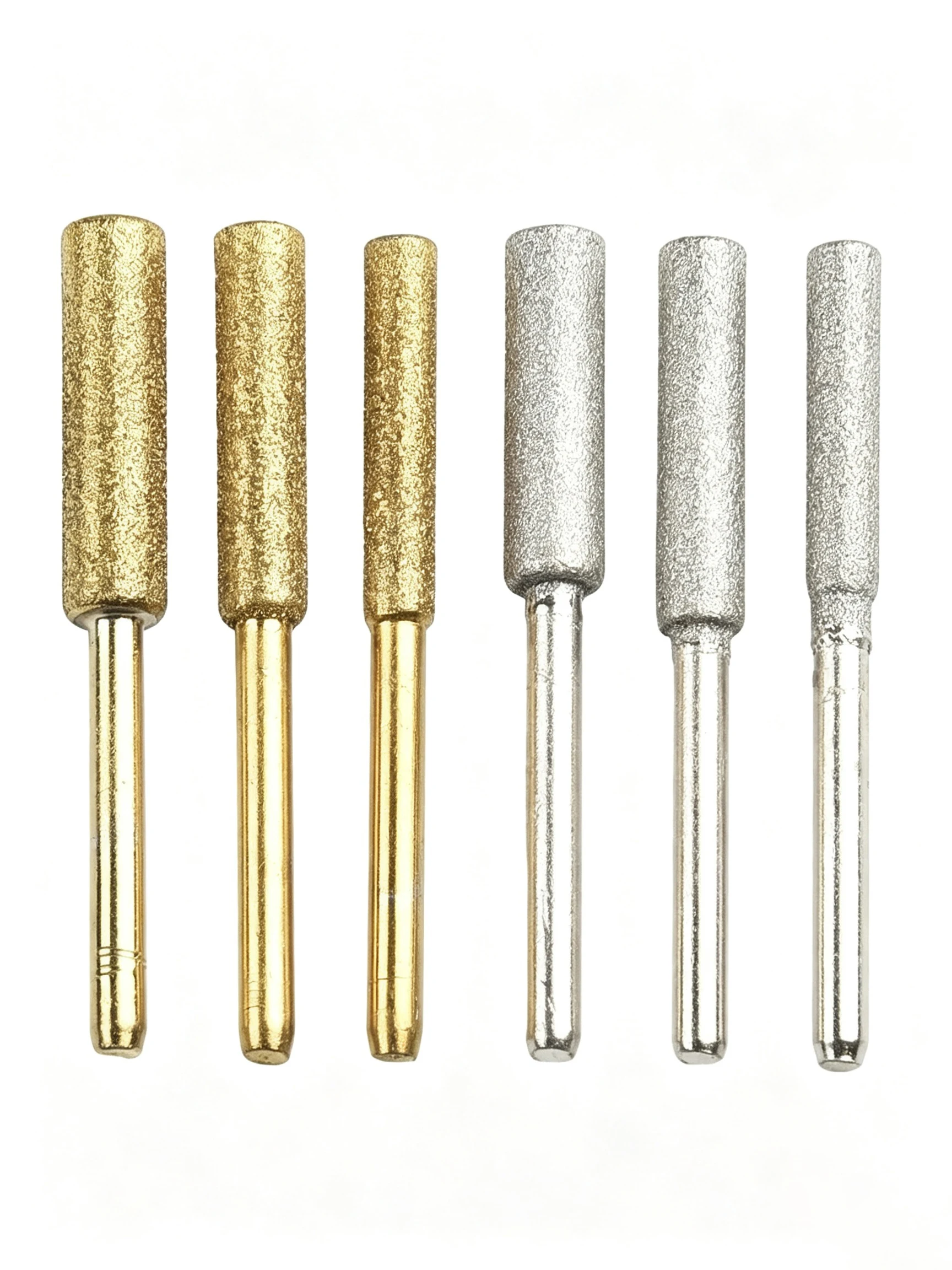 6Pcs Coated Cylindrical Burr 4/4.8/5.5mm Chainsaw Sharpener Stone File Chain Saw Sharpening Grinding Head