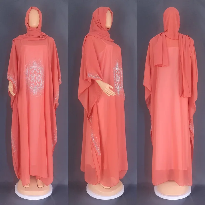 Abayas For Women Dubai Luxury 2025 African Muslim Fashion Dress Caftan Marocain Evening Party Dresses Boubou Robe Djellaba Femme
