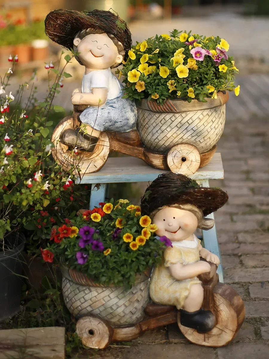 

Декор для сада виллы, кашпо для двора, оформление балкона, креативный дизайн террасы B&B, ландшафтный дизайн двора, уличные украшения