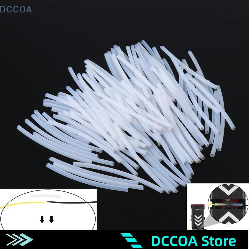 

20/100 шт., 1,75 мм, разъем для сварки накаливания, столярная трубка из ПТФЭ для всех видов аксессуаров для 3D-принтеров PLA/ABS