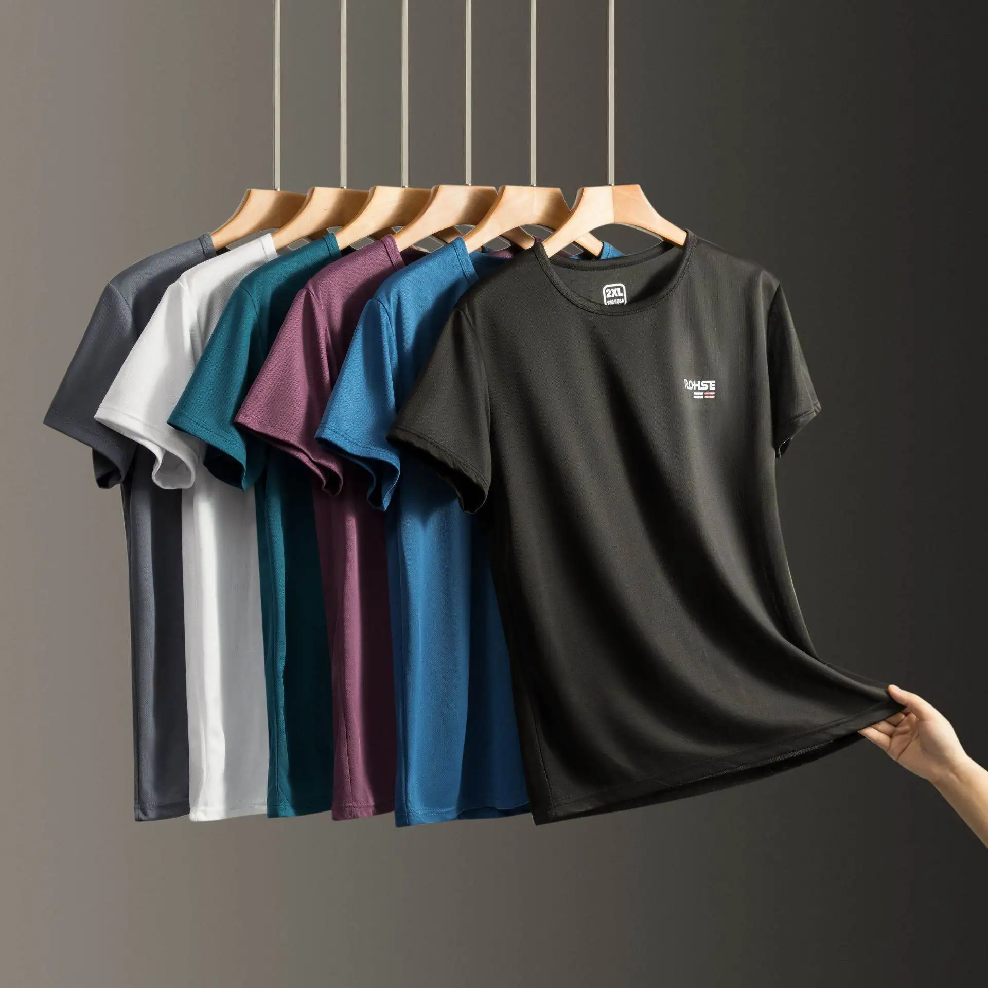 Cseta de seda de hielo con aire acondicionado de secado rápido para hombre, cseta fina de malla transpirable, hoada, ...