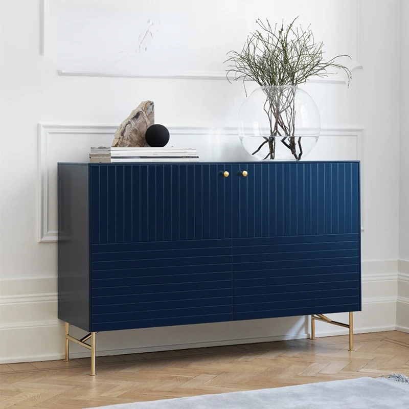 Nordic Sideboard Cabinet Modern Minimalist Restaurant Locker Equipment Sideboard Paint Wine Cabinet Tea Cabinet