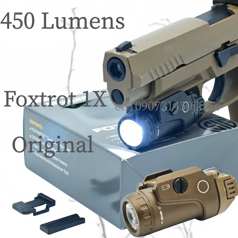 

Original Tactical Foxtrot 1X Flashlight compactTDurable Rail-Mounted with Ambidextrous Push-ButtonSide For 21mm Picatinny Rail