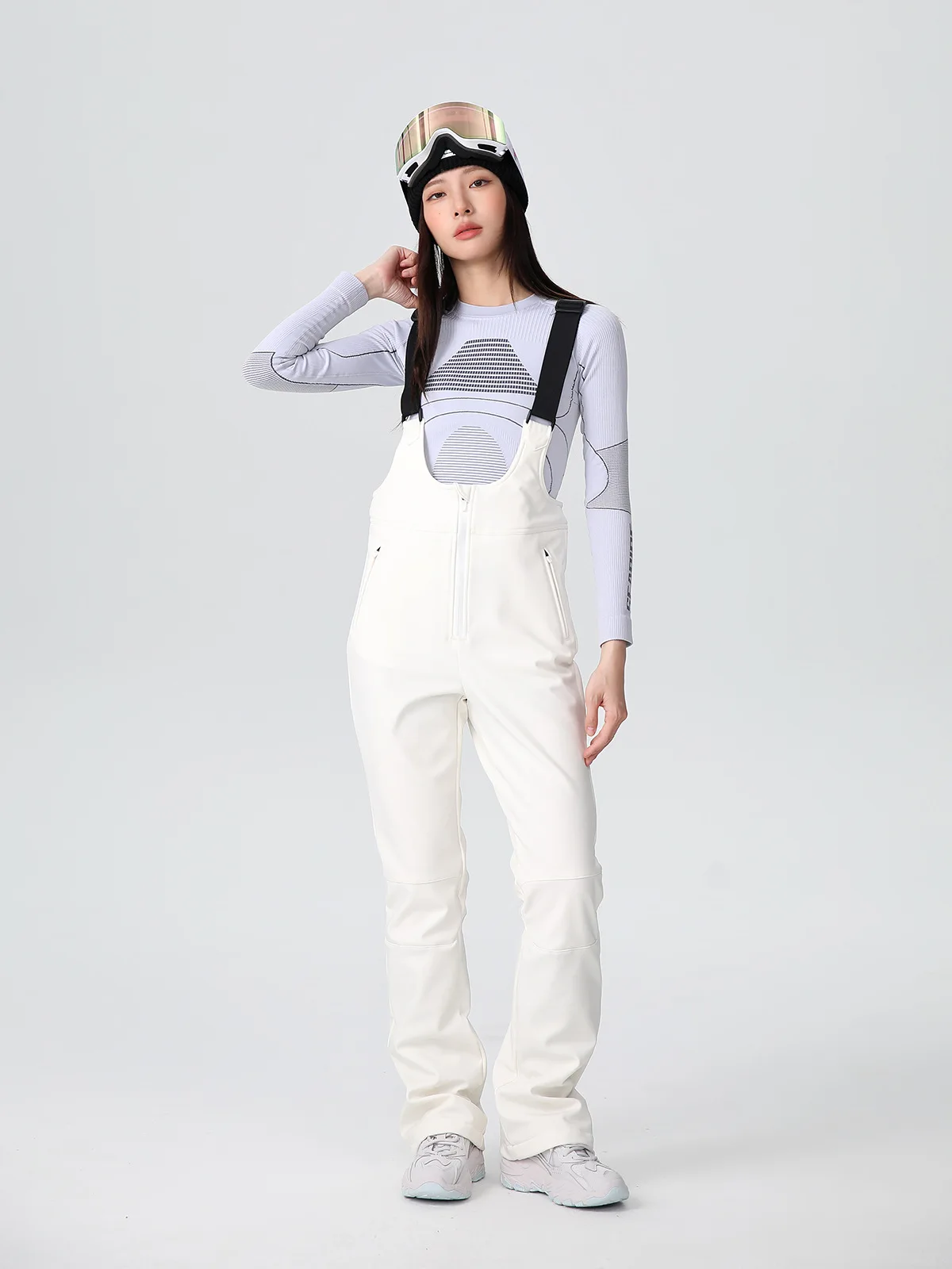 

SEARIPE 2025 Женский облегающий лыжный нагрудник — 4-сторонний эластичный термоводонепроницаемый изолированный комбинезон для катания на лыжах по вездем и скоростным сборе