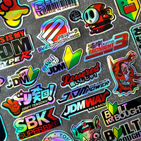 40PCS/Lot Random JDM Motorcycle Decal Moto Body Helmet Car Vinyl Stickers Accessories For YAMAHA MT07 09 R1 R3 R6 Nmax Xmax Tmax