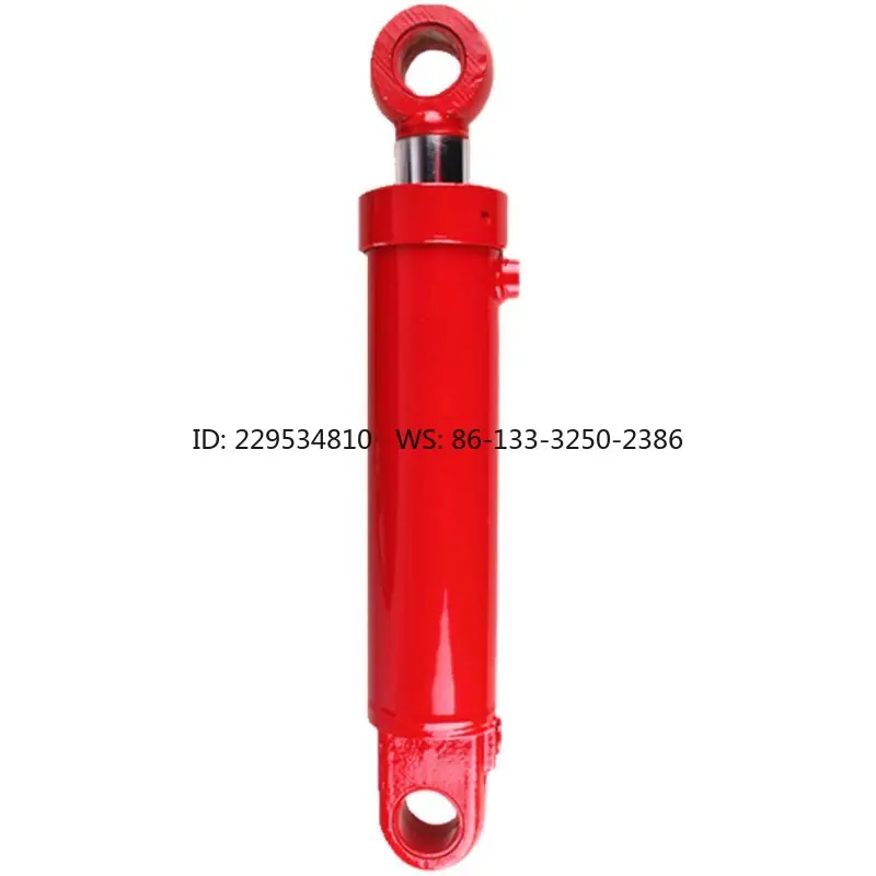 Double earrings hydraulic cylinder Daquan 10 tons 12 tons 100 bore 63 rod diameter Two-way hydraulic cylinder oil top