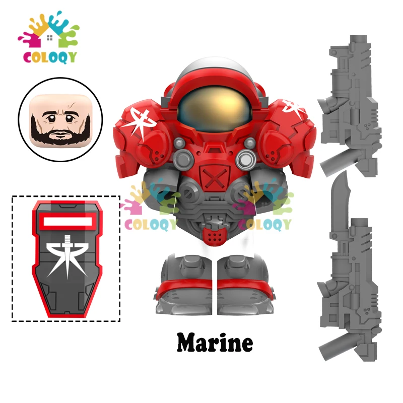 

Kids Toys Building Blocks Commander Soldiers Mini Action Figures Iron Armor Shield Gun Weapon Toys For Kids Birthday Gifts