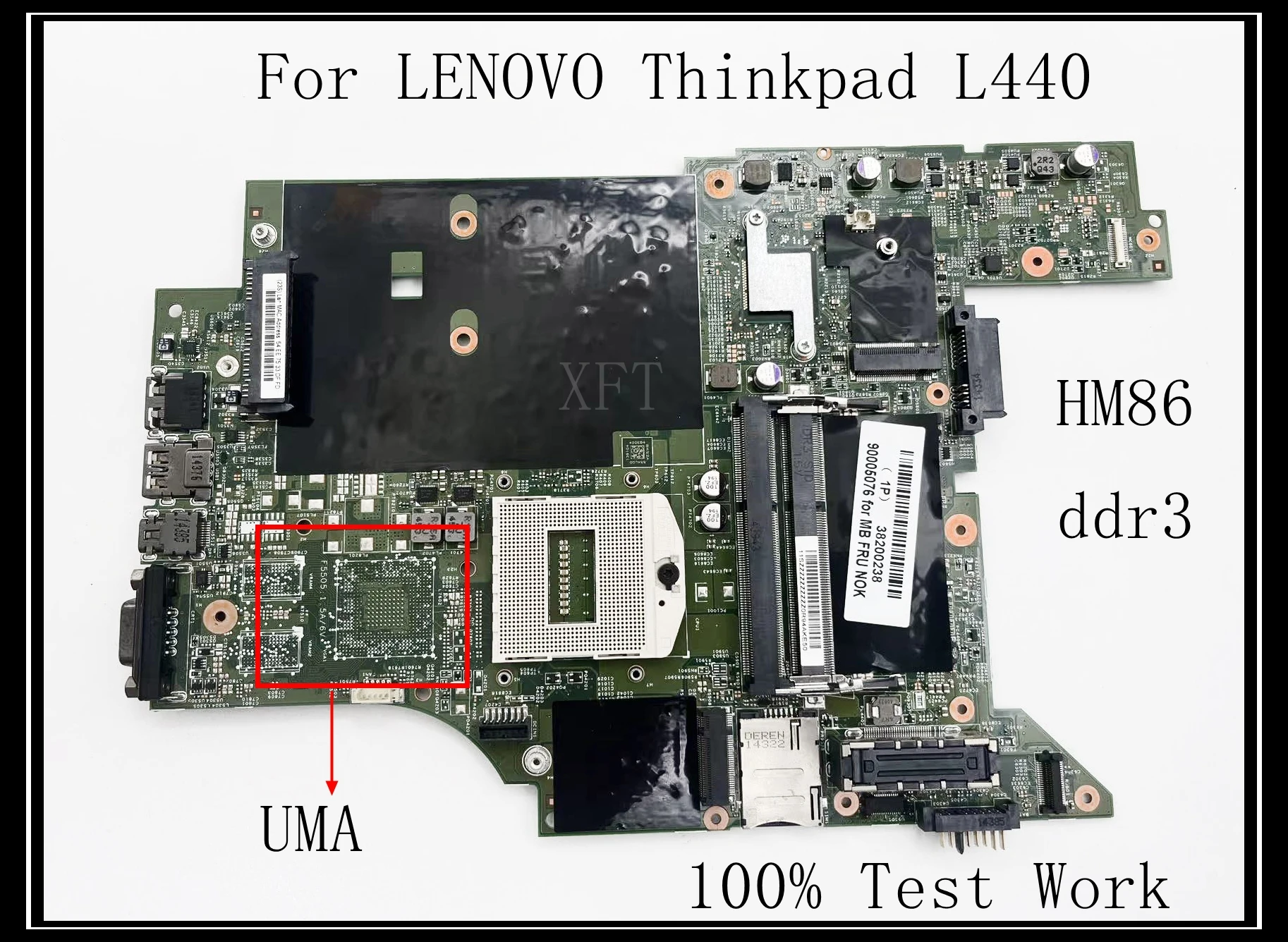 

For LENOVO Thinkpad L440 Laptop Motherboar DDR3 HM86 UMA of V2G 100% Test Work