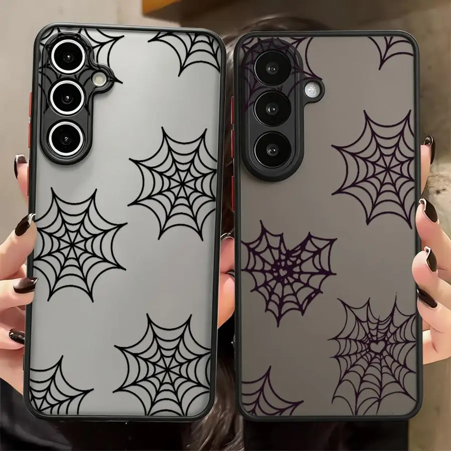 Cartoon Spider Web Case for Samsung Galaxy A53 A52S A72 A16 A15 A73 A33 A56 A55 A35 A34 A36 A54 A14 A23 A17 A52 Phone Cover