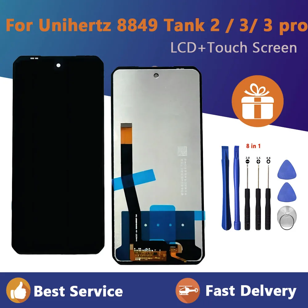 

Новый оригинальный цифрователь 6,79 "для Unihertz 8849 Tank 2 Tank 3 tank 3 pro Phone 2460*1080 ЖК-дисплей с сенсорным экраном в сборе