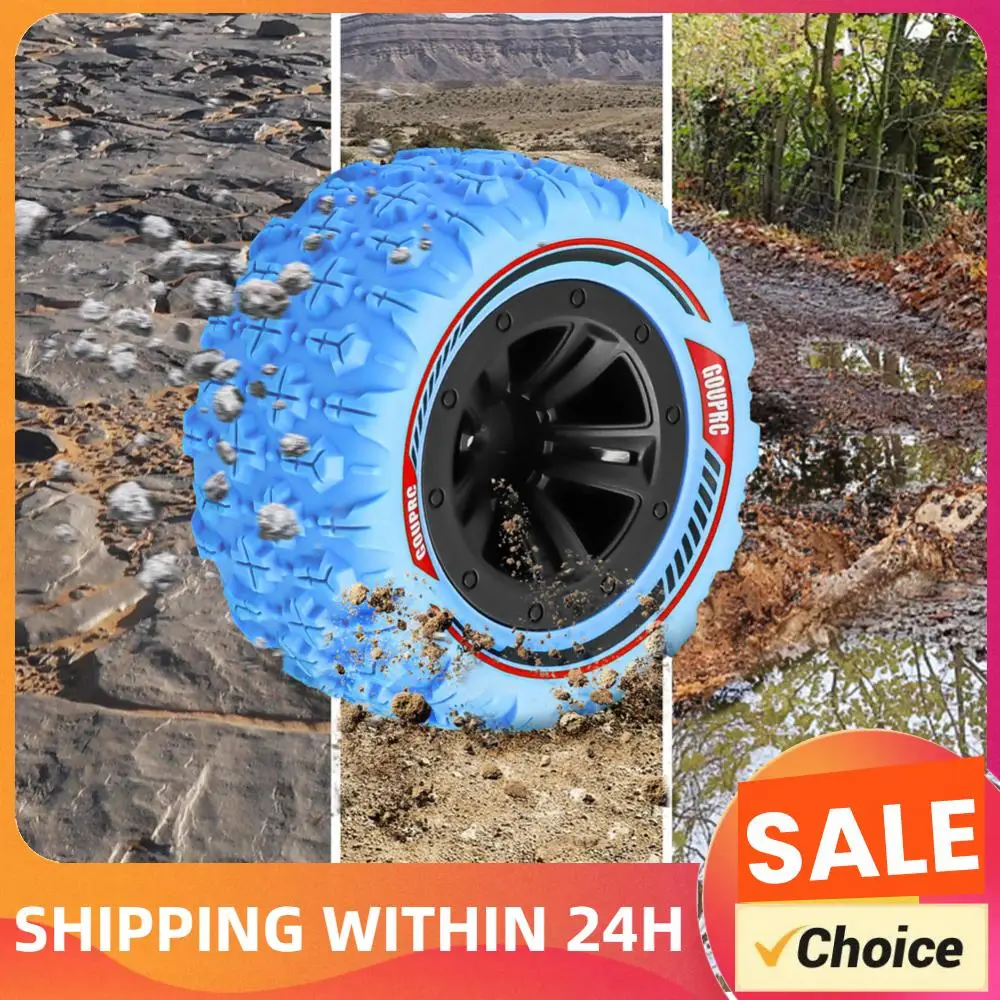 

4Pcs 12mm Hex RC Wheels and Tires Swamp Claw Mud Terrain Tires Accessories Wheels Tires for 1/14 1/16 RC Car Crawler Buggy Truck