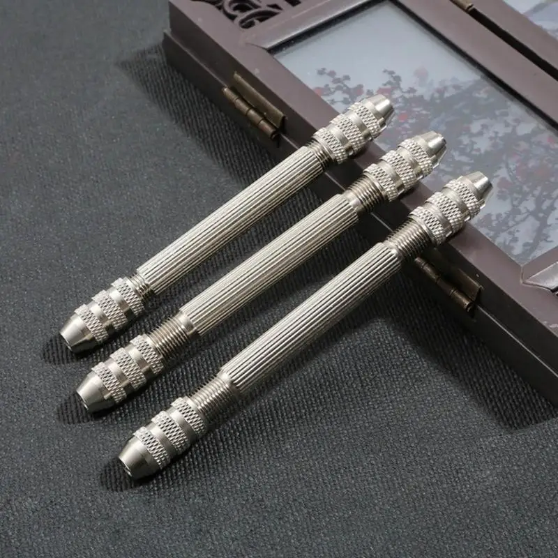 195C Double Ended Pin Vise DIY Hand Drill Pin Vise Drill Wire Twisting Tools