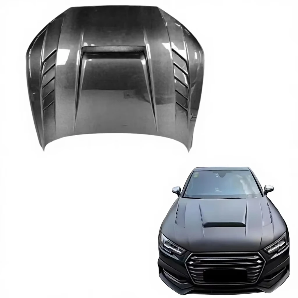 

For A4 S4 RS4 A5 S5 RS5 B7 B8 B8.5 B9 B10 Q3 Q4 Q5 SQ7 Engine Hood 2017 2018 2019 2020 Carbon Fiber Engine Hood