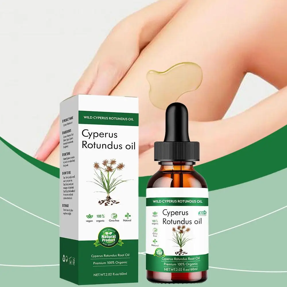 Natural Cyperus Rotundus Oil 60ml Natural Balsam Oil Reduces Body And Smoothes Skin Nut Grass Oil For Reducing Body 