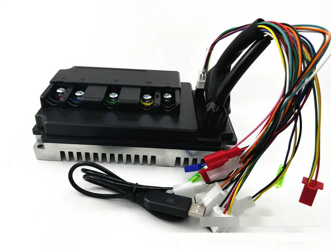 Electric Motorcycle Scooter MOTORBIKE FITTING Intelligent Vector Sine Wave Motor Controller EM80S 60A80A100A Enhanced Version