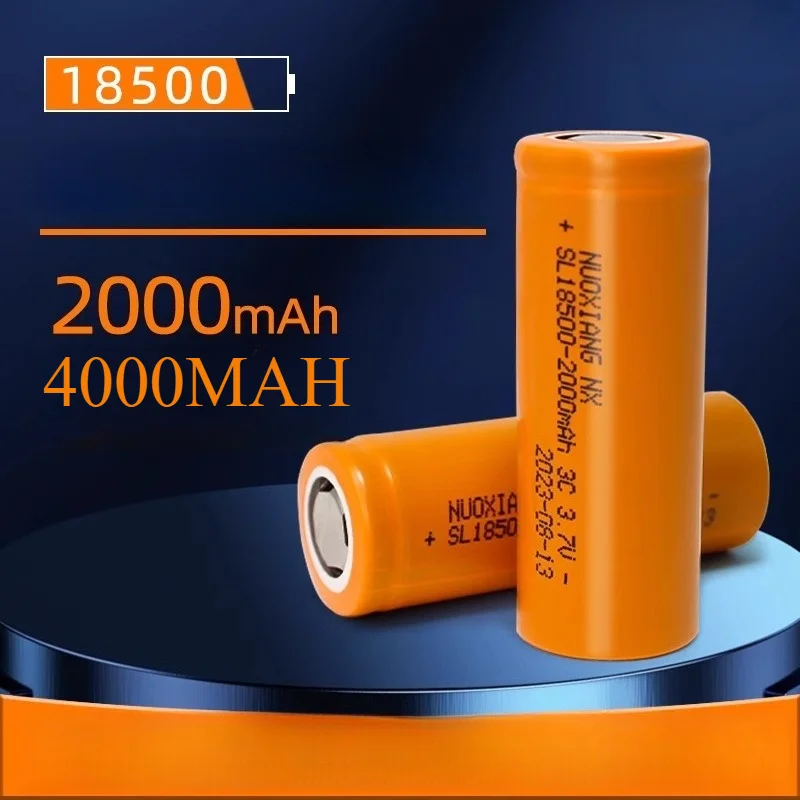 

4000 мАч 18500 литиевая батарея 7,4 В литий-ионная аккумуляторная батарея большой емкости для фонарика/триммера для волос/пресса для чеснока/соковыжималки