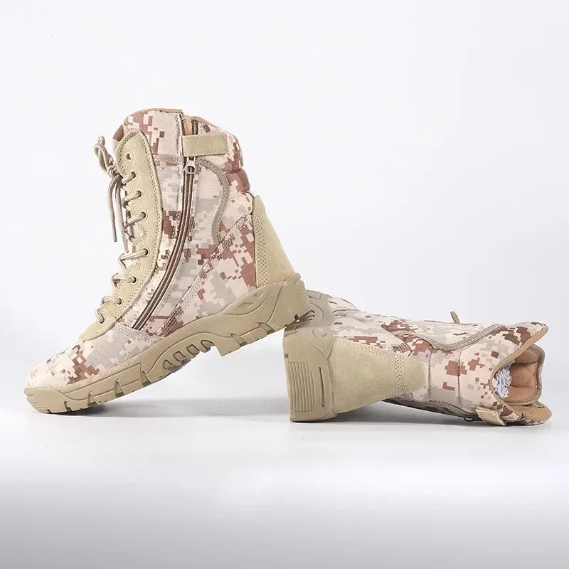 Męskie buty turystyczne na świeżym powietrzu moda sportowa zielony kamuflaż dżungla buty terenowe antypoślizgowe buty śniegowe odporne na zużycie