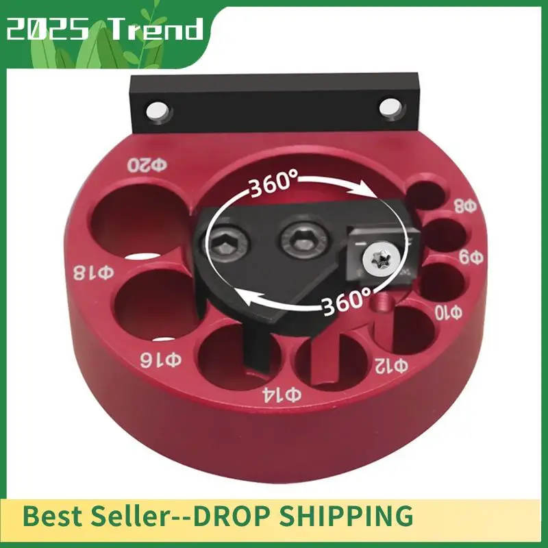 

Adjustable Drill Dowel Maker Jig 8Mm-20Mm With Carbide Blades Woodworking Electric Drill Milling Dowel Auxiliary Tool Black&Red