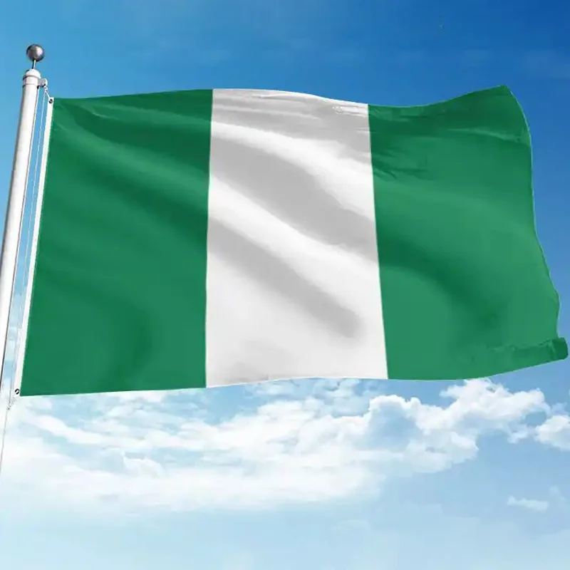 Bandera de Nigeria 90x150 cm - poliéster resistente - imagen 3