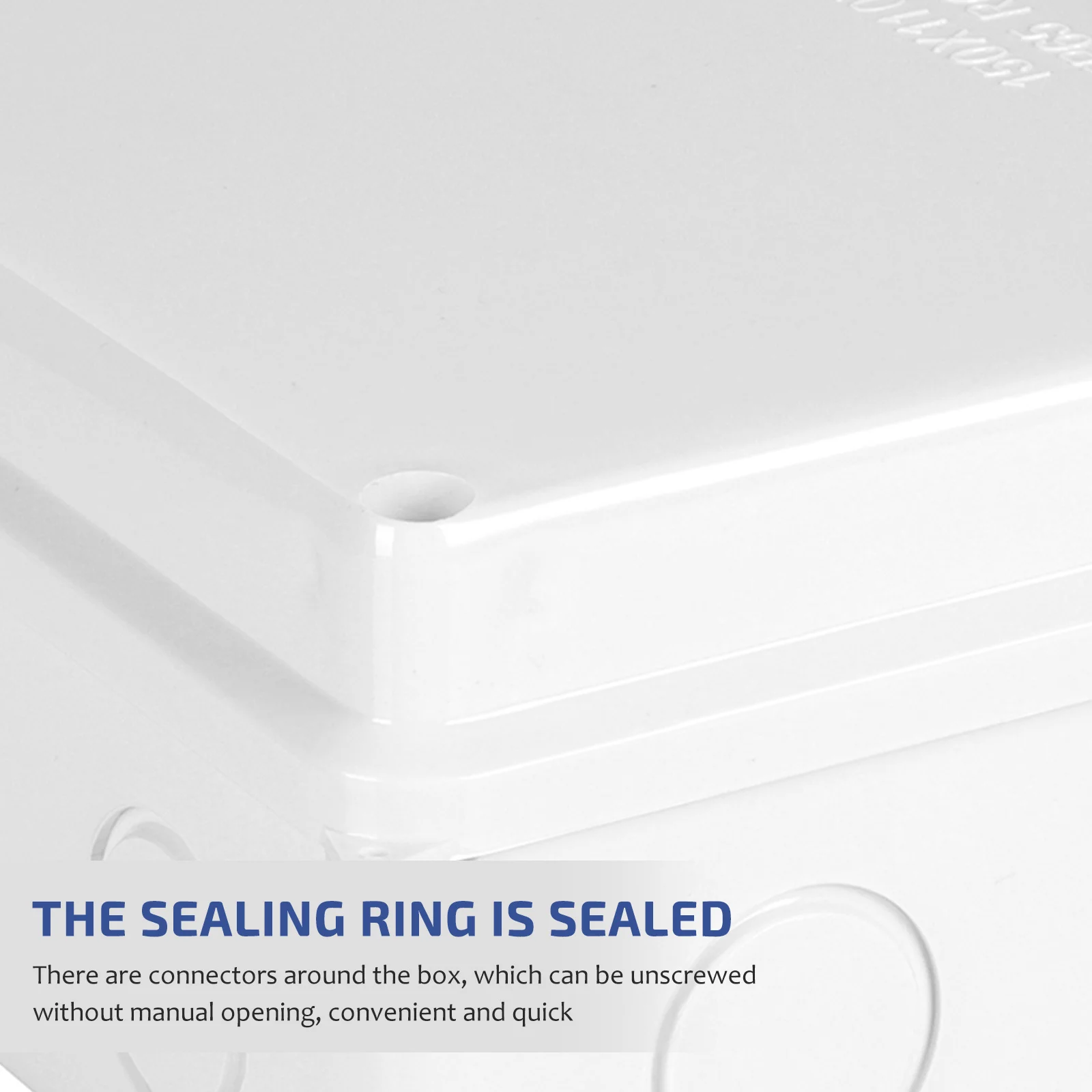 

Waterproof Junction Box Outdoor Supply Cable Wiring Box Sealing Strip Performance Easy Installation for External Lighting