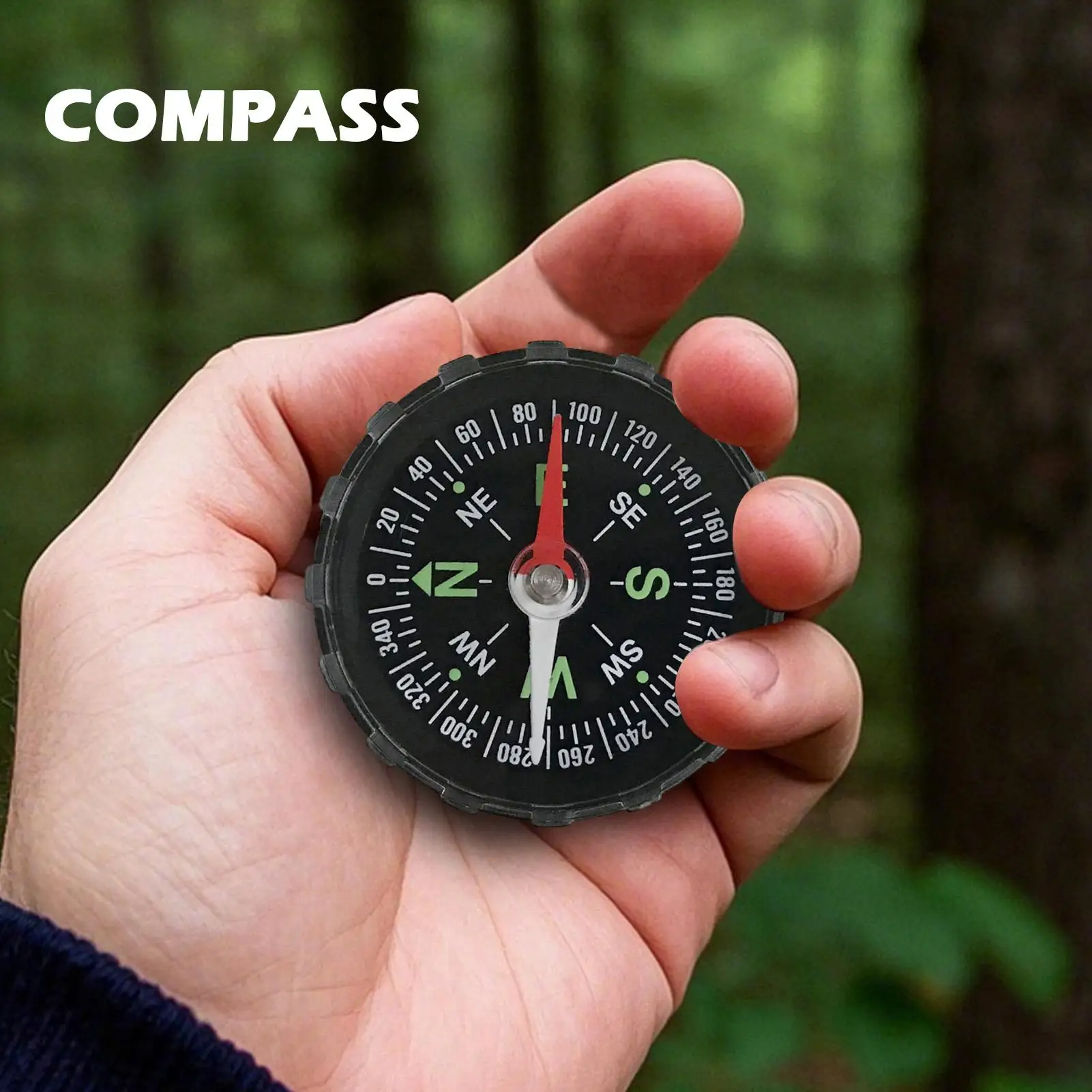 Nouvelle boussole de randonnée étanche, navigation multifonctionnelle pour la survie, les voyages, l'alpinisme, la navigation de plaisance et les sports de plein air