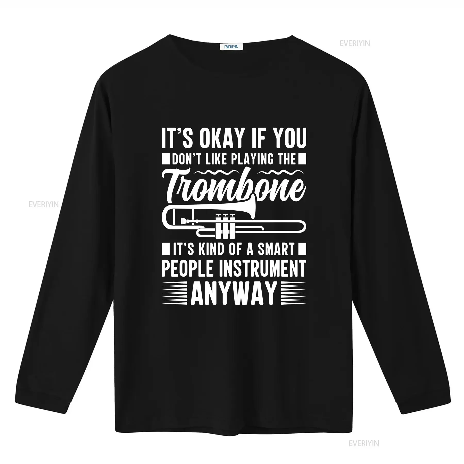 لا تحب لعب الترومبون تي شيرت لاعب مروحة المدرب الفرقة خمر غسلها أوم تنفس قليلا