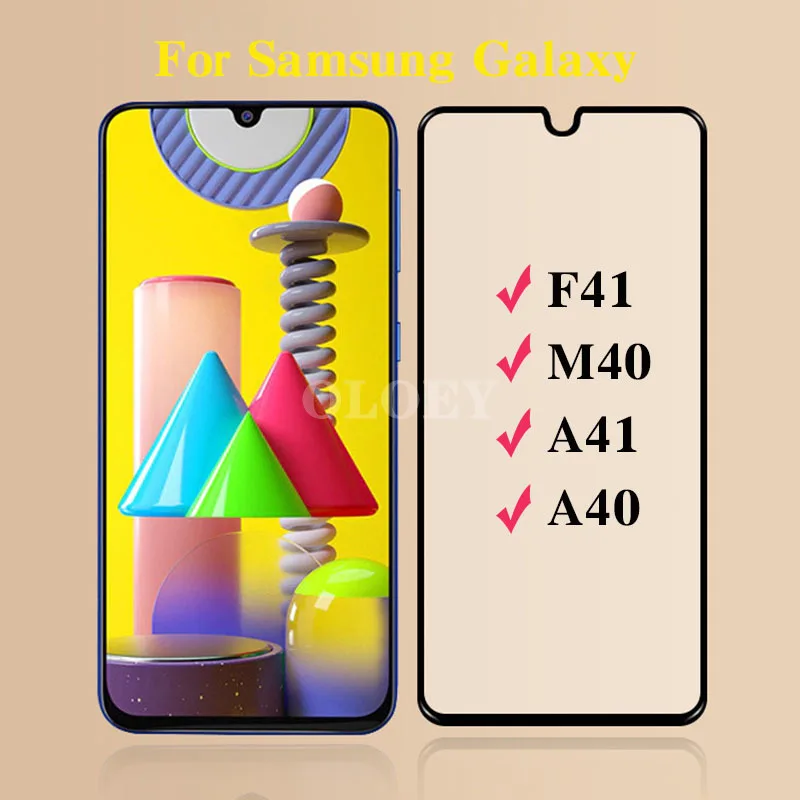 for samsung f41 protective glass f 41 a41 a40 m40 for galaxy 41f galaxya41 screen protector tempered glas sheet armor galaxya41