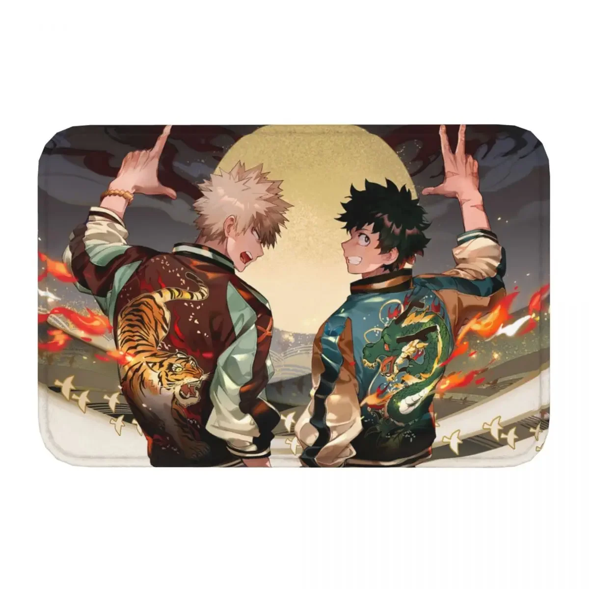 My Hero Academia Deku All Might Non-slip Doormat Katsuki BakugoIzuku Midoriya Mha Living Room Kitchen Mat Prayer Carpet Indoor