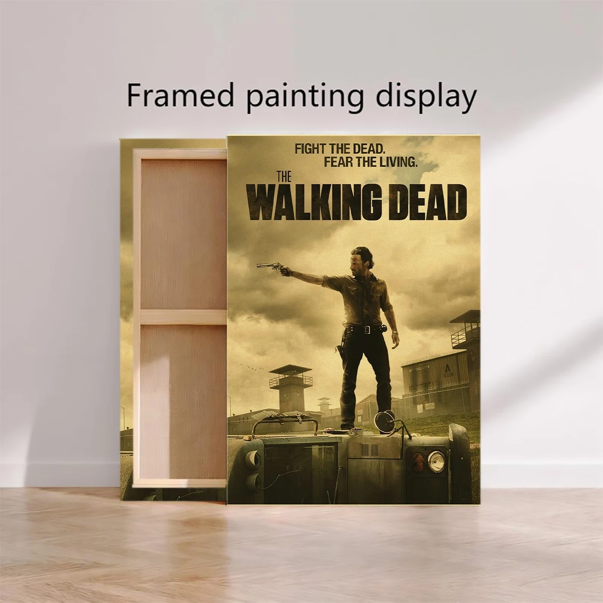 The Walking Dead Poster Rick Grimes/Daryl Dixon Prints Posters Horror TV Show Vintage Home Room Art Wall Decor Retro Painting