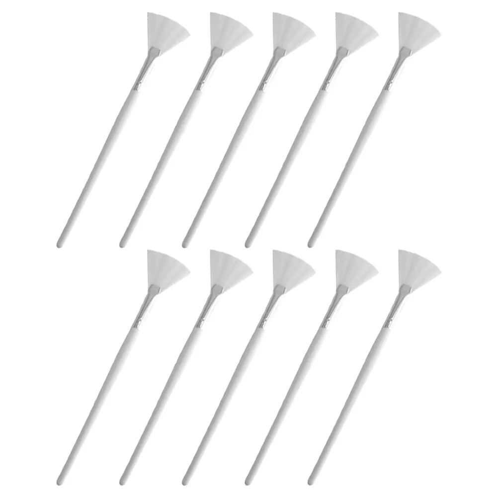 

10pcs Mask Facial Mud Brush For Creams Masks Soft Reusable Applicator Salon Tool Women'S Makeup Lightweight Ergonomic Handle