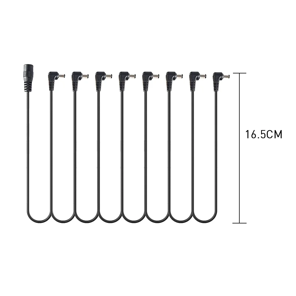 8 Way Guitar Pedal Power Cable - 1 To 8 Daisy Chain Multi-interface Supply Cord