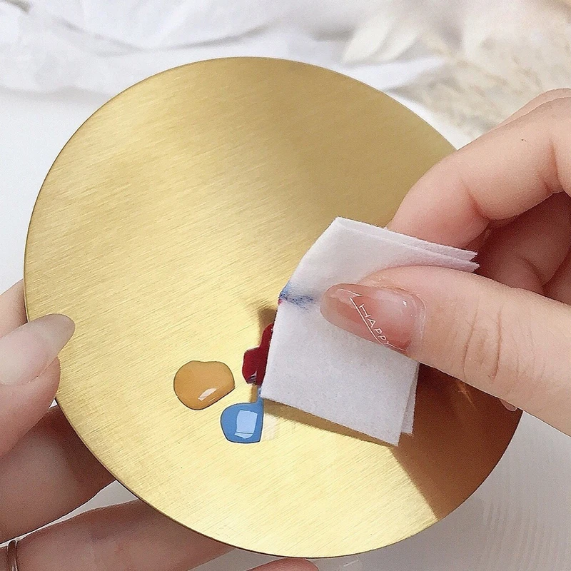 Tavolozza di colori per unghie in metallo multifunzionale per smalto gel, tavolo da disegno, sfondo fotografico per unghie, display di punte per unghie finte
