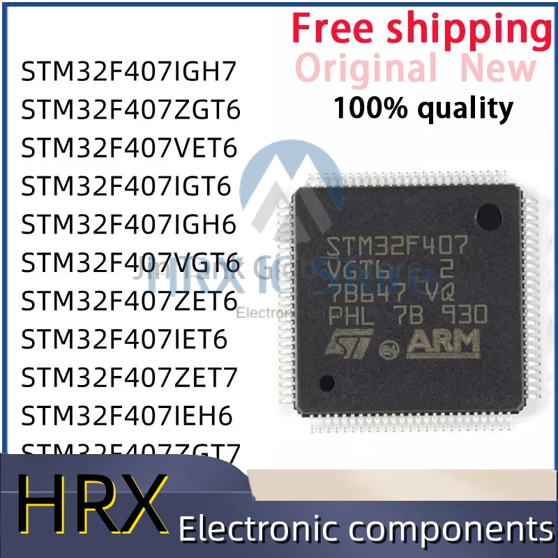 STM32F 407ZGT6 STM32F407VET6 STM32F407VGT6 STM32F407ZET6 407IET6 407ZET7 407IEH6 407ZGT7 407VGT7 407IGT7 407IGH7 407IGT6 407IGH6