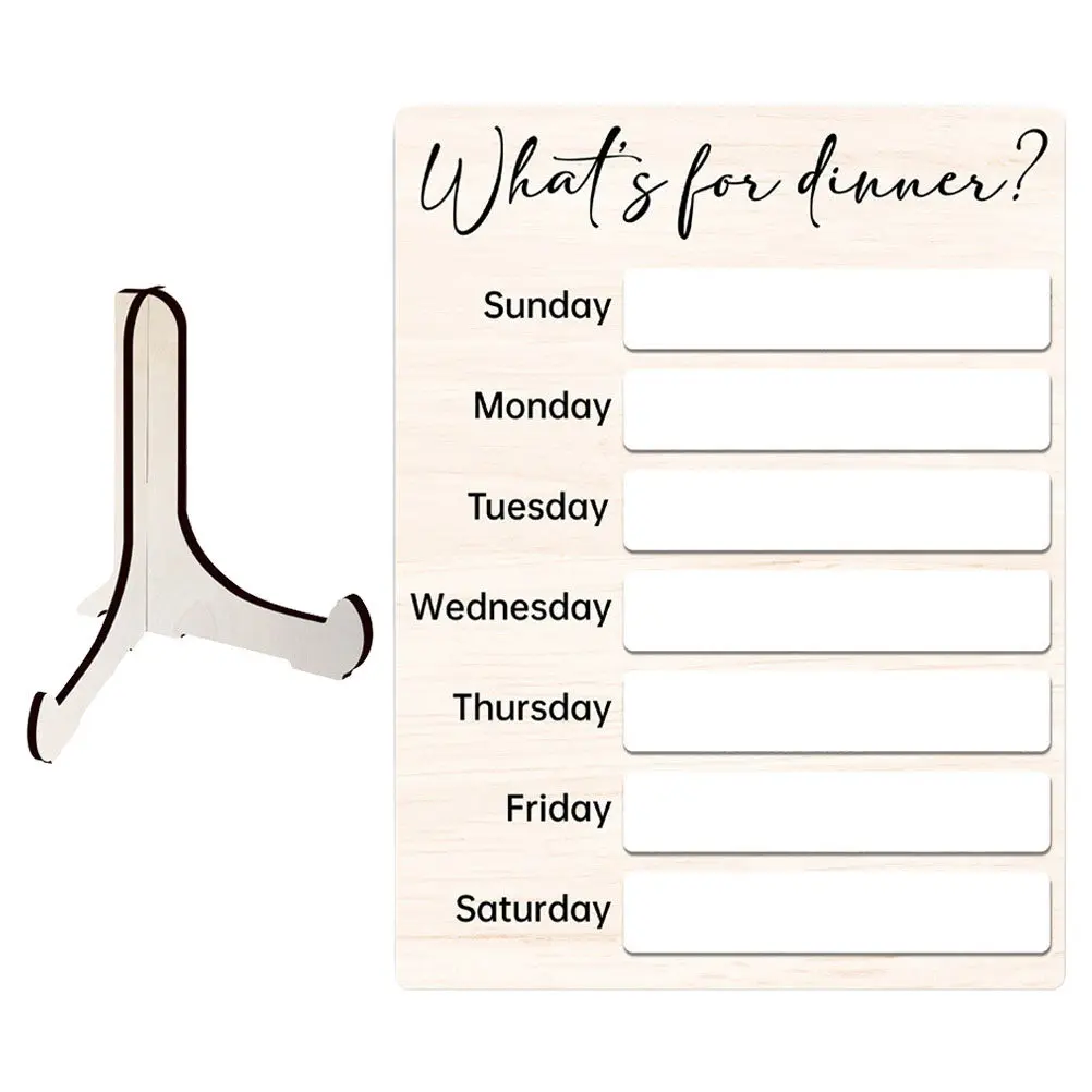 

Магнитная доска для еженедельного меню на холодильник, сухостираемая, для кухни, органайзер для дома, 1 шт.