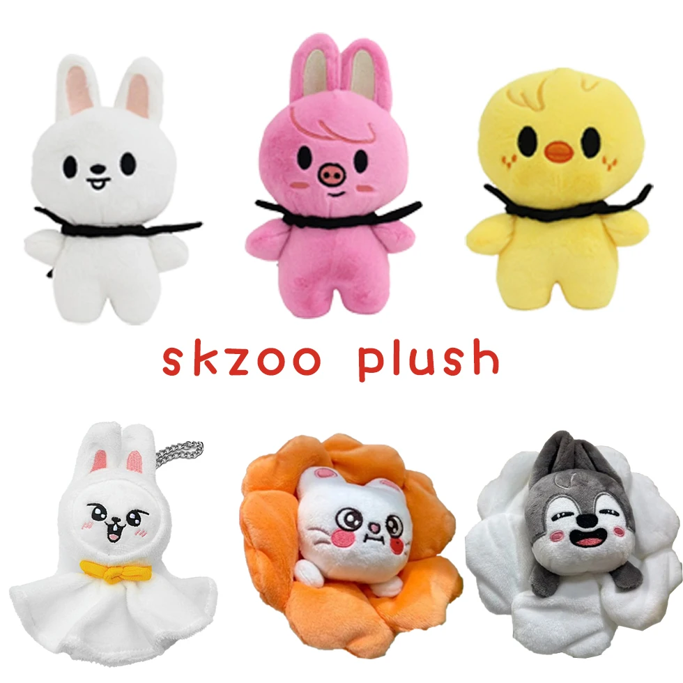 

Skzoo Plush Kpop Cartoon Stuffed Animal Plushies Stay Plush Doll Toys JYP Fans Leeknow Hyunjin Key chain Pendant Gift