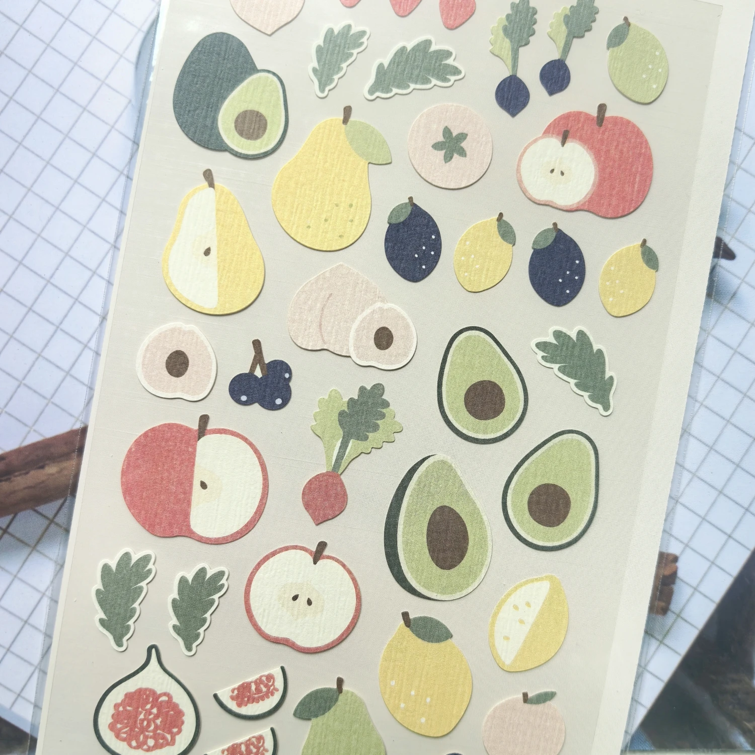 

Набор наклеек Suatelier Авокадо Лимон Клубника