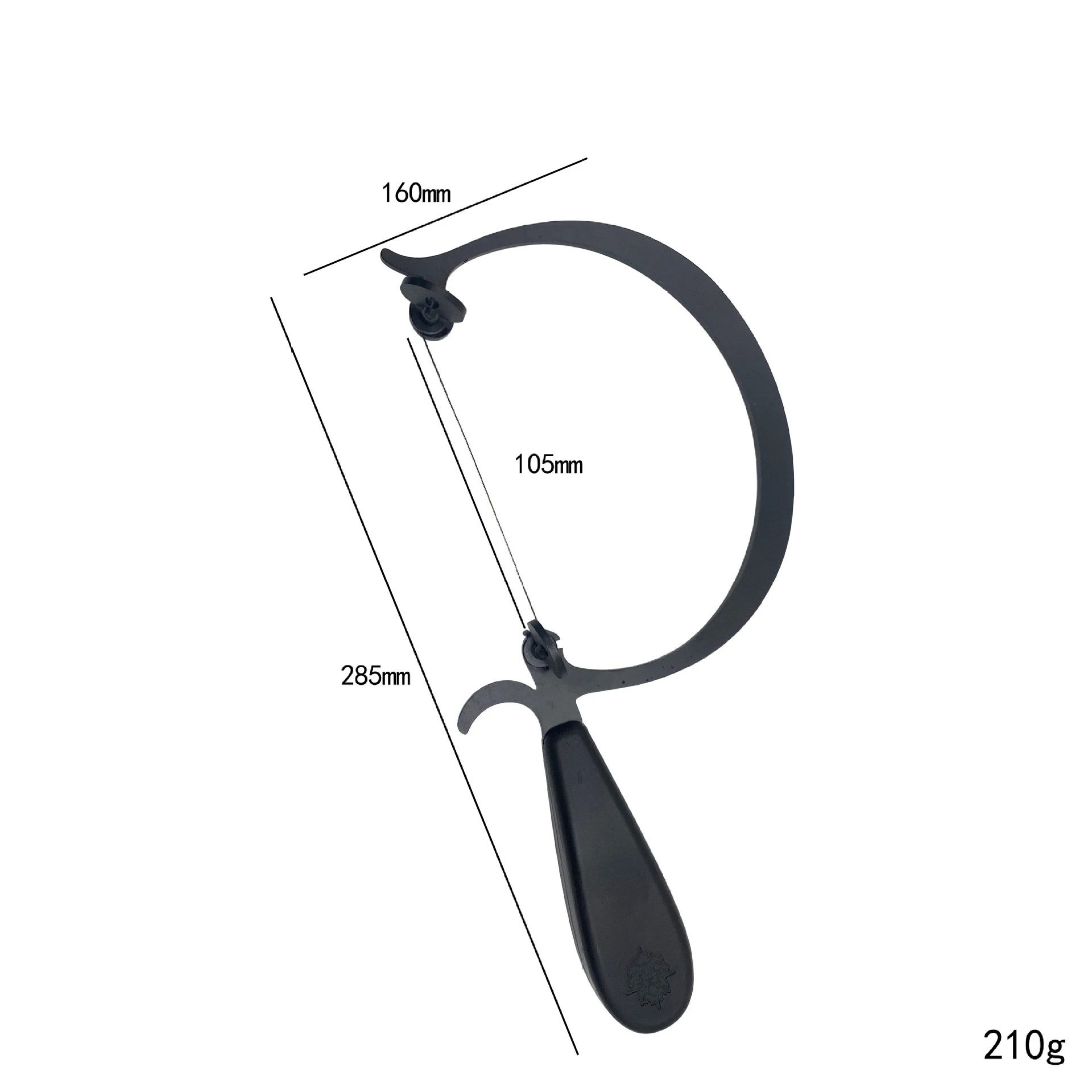 

Рамка для ювелирной пилы Изогнутая рама для копировальной пилы с черной ручкой для деревообработки Инструменты для рукоделия Ювелирные инструменты для ювелира
