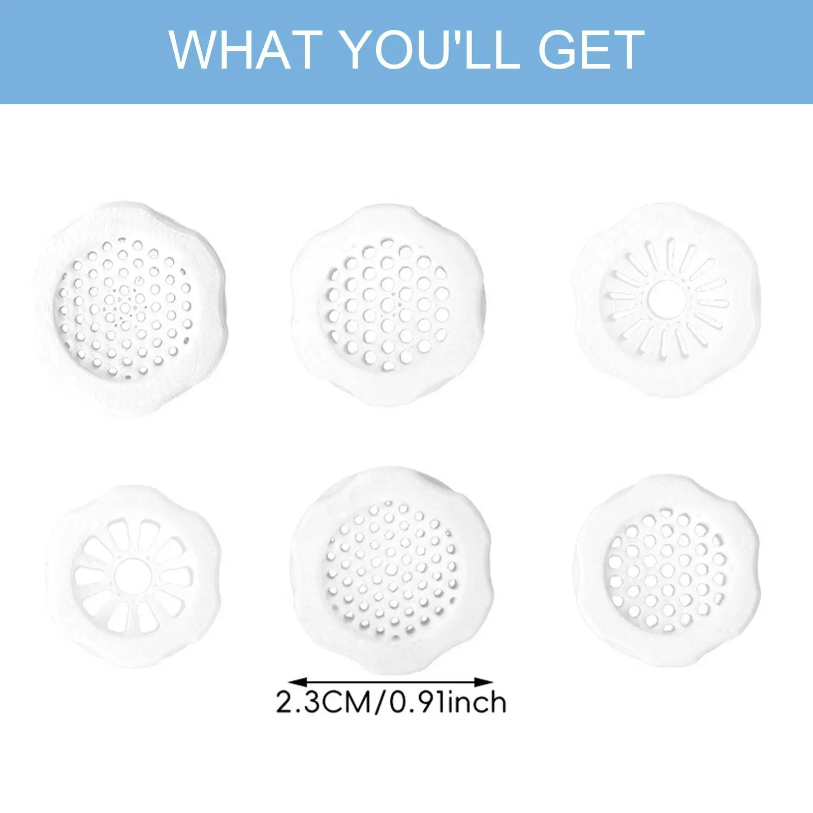 Filtros de grifo de 6 piezas, filtros de agua para grifo de fregadero fáciles de instalar, filtración de grifo de cocina para fregadero, oficina, hogar, cocina y baño