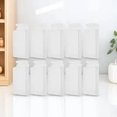

10pcs Pvc Tape Case Clear Organizer Box Dust Wet Protection Transparent Display Rack Portable Music Tape Holder System Unit