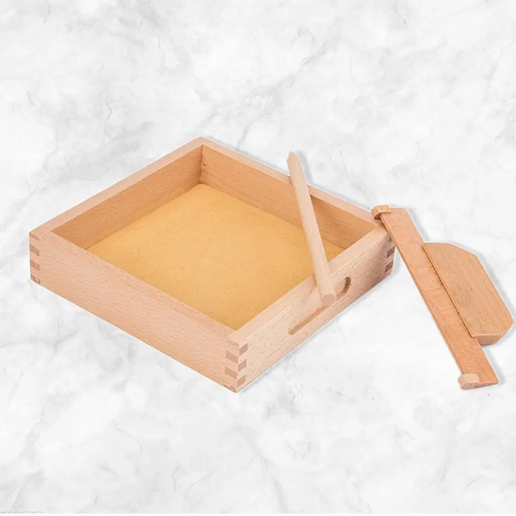 

Деревянная скребковая коробка, стол для практики детей, алфавит и номер