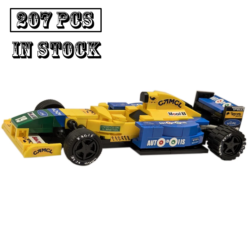 New Technical MOC-62312  SuperB191 Team Stake SuperRace Car Model Buiding Kit Creators Block Bricks Kid Toys Birthday Gifts