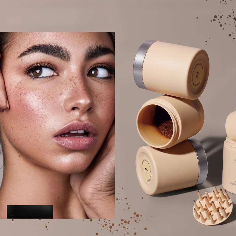 エアクッションそばかす顔ボディそばかすスタンプキットリアルなそばかす自然シミュレーション偽ドットスポットコームシール防水メイク