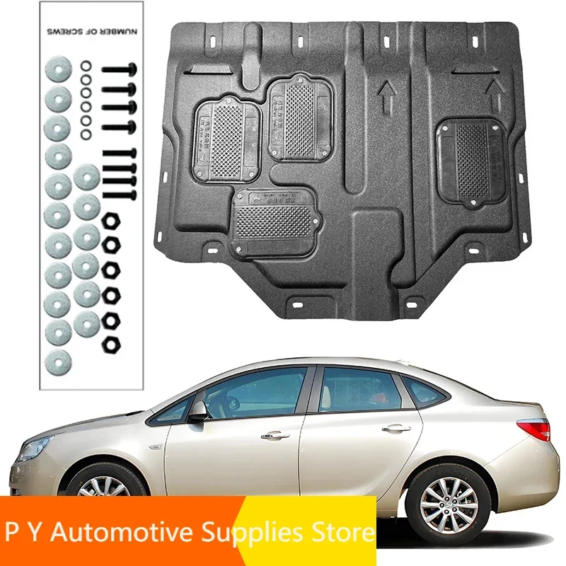 For Buick KE EXCELLE 2010-2014 1.6T Engine Guard Board Splash Shield Mud Fender Plate Cover Black Car Mudflap Mudapron Mudguard