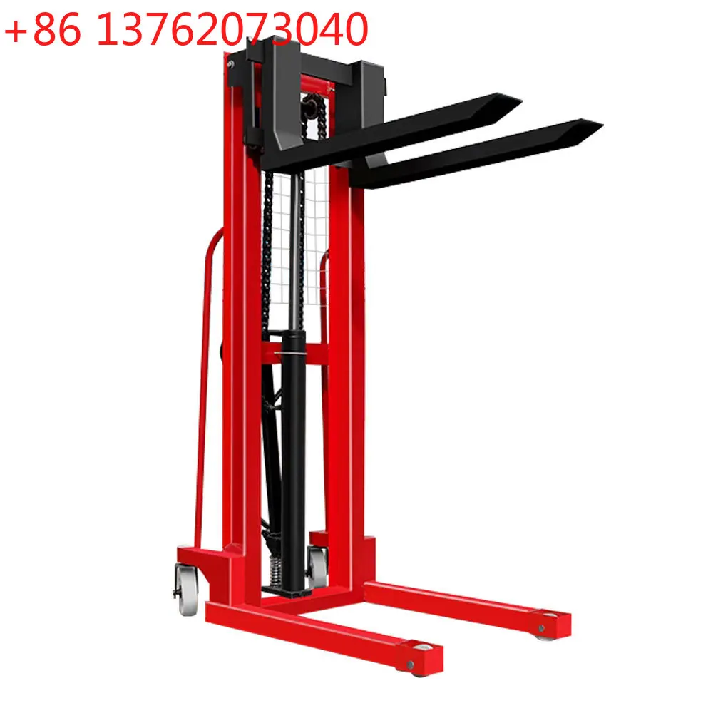 Manual forklift stacker lift truck lift forklift 3 tons 2 tons full semi-electric